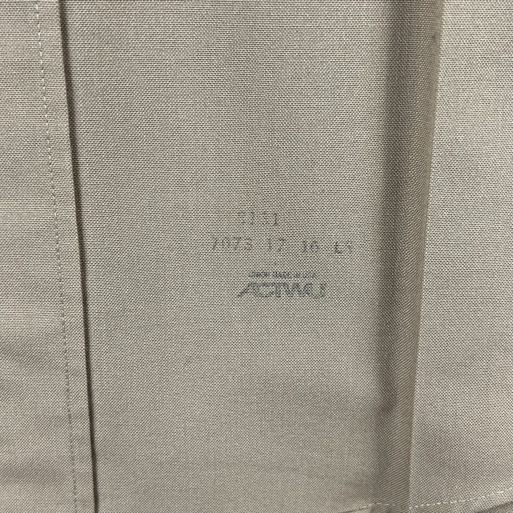 Vintage USMC Marines ACTWU Mens 16 33 Beige Uniform Shirt Polyester Wool Blend - Picture 4 of 13